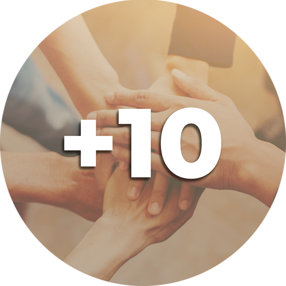 10 + نیروی هدفمند و پر انگیزه